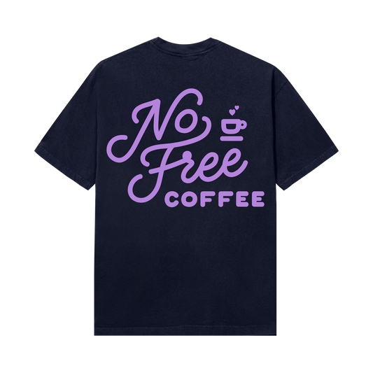 No Free Coffee Signature Logo Tee
