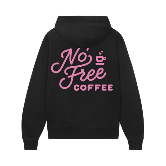 No Free Coffee Signature Logo Hoodie